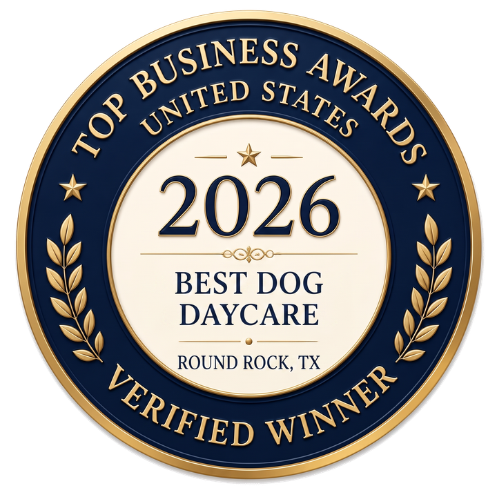 2026 Best Dog Daycare in Round Rock winner seal