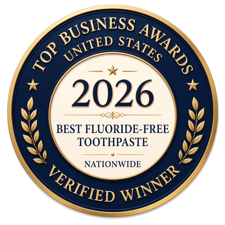 2026 Best Fluoride-Free Toothpaste Nationwide winner seal